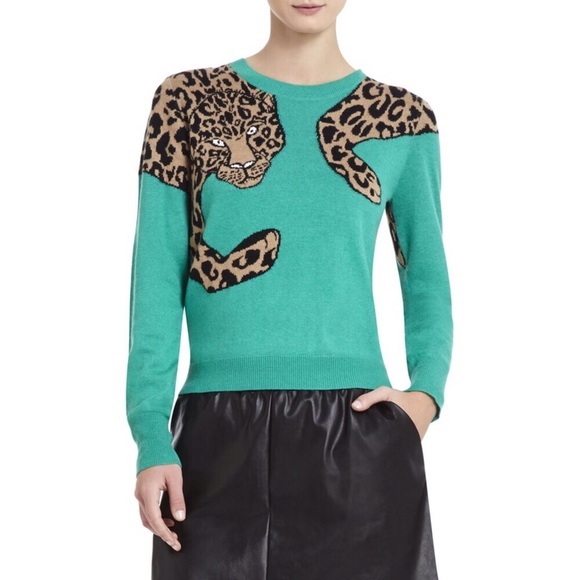 BCBGMaxAzria Sweaters - BCBGMaxAzria Jacob Leopard Sweater